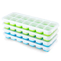 top-tier Ice Cube Trays 4 Pack, Airabc Silicone with Removable Collection
