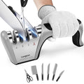 Modern Longzon 5-in-1 Knife Sharpener 4 Stage with for Daily Use