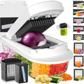 Eco-Friendly 8 Blade All-in-1 Vegetable Chopper Mandoline Slicer with Collection